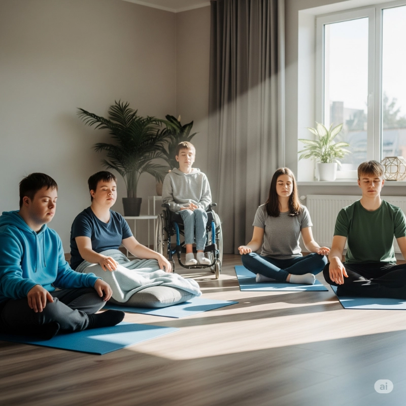 atelier de sophrologie auprès de personnes en situation d'handicap physique et moteur